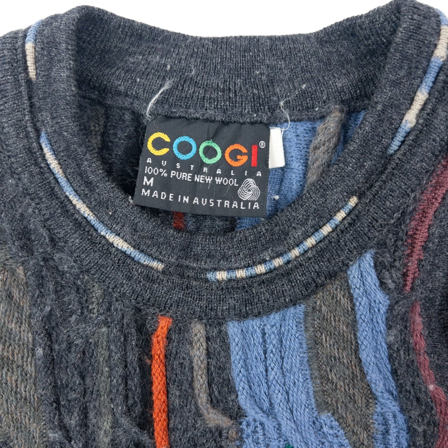 Vintage 80s Coogi Knit Wool Jumper Size M | Medium, Mixed