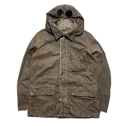 CP Company Tinto Terra Goggle Jacket | XL, Brown