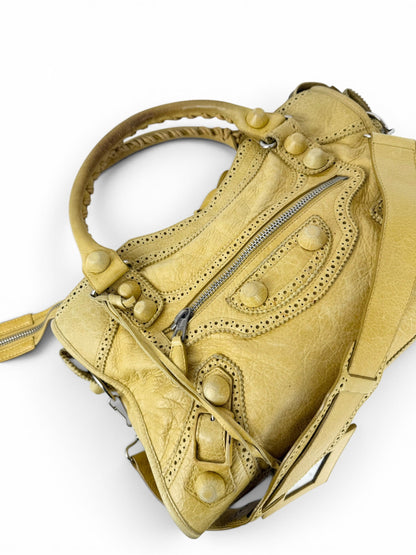2010 Balenciaga Giant City Punching Hole 2Way Handbag | O/S, Silver
