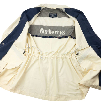 Vintage 90s Burberry Zip Up Jacket Size L | Large, Cream