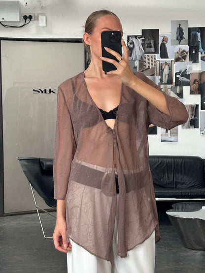 Italian Vintage 1990s Sheer Kaftan - M