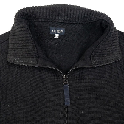 Vintage Armani Jeans Zip Up Jumper Size M