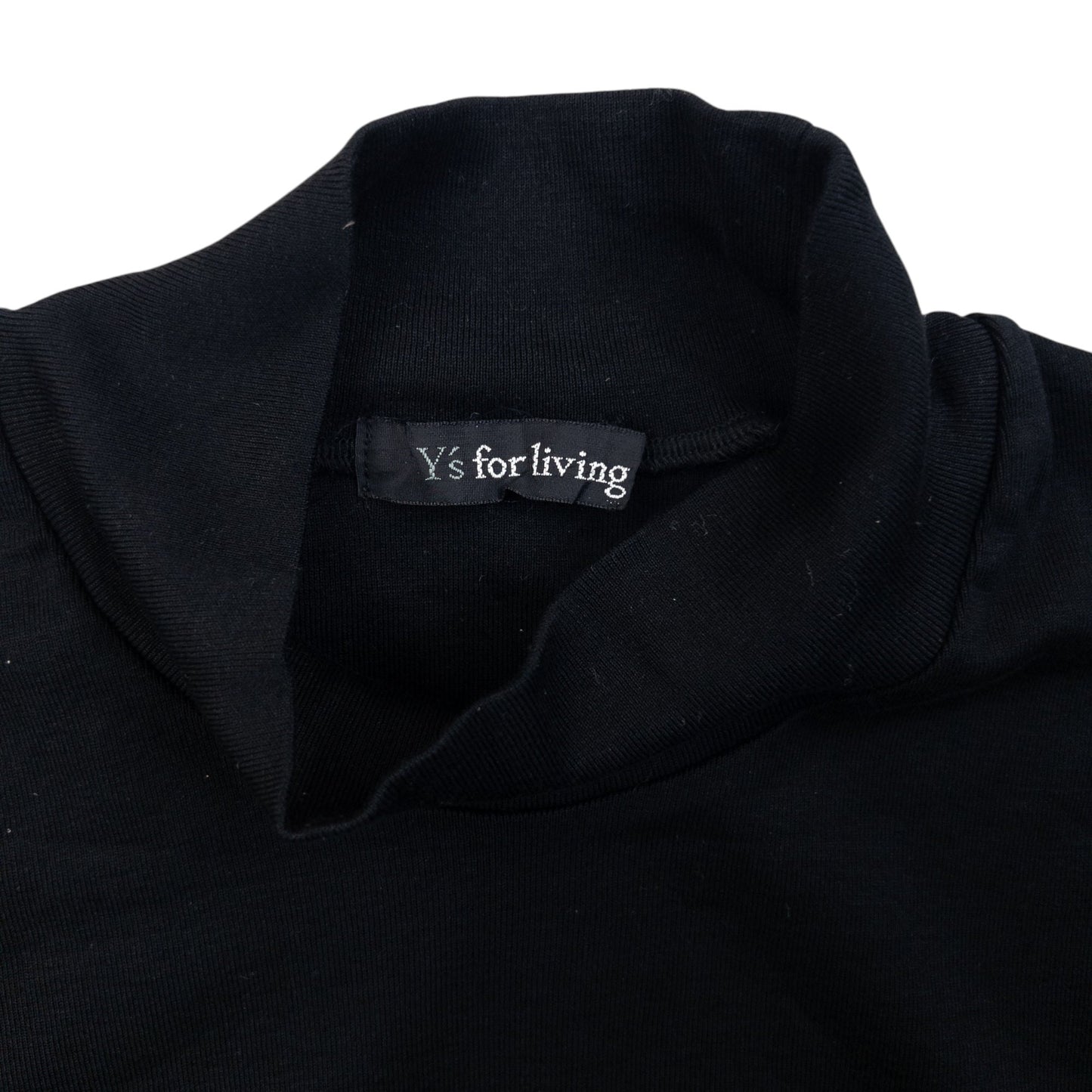 Vintage 90s Yohji Yamamoto Turtleneck T Shirt Womens Size M | Medium, Black