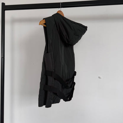 ss2000 prada sport bondage gilet | O/S, Red