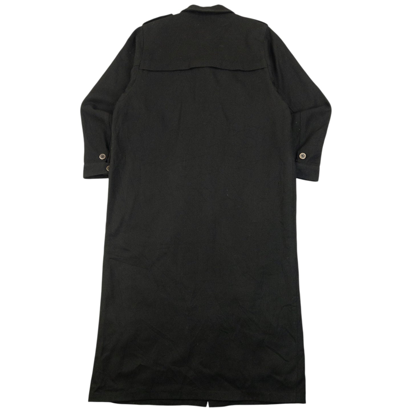 Vintage 2000s Yohji Yamamoto Half Button Longline Jacket Womens Size XL | XL, Black