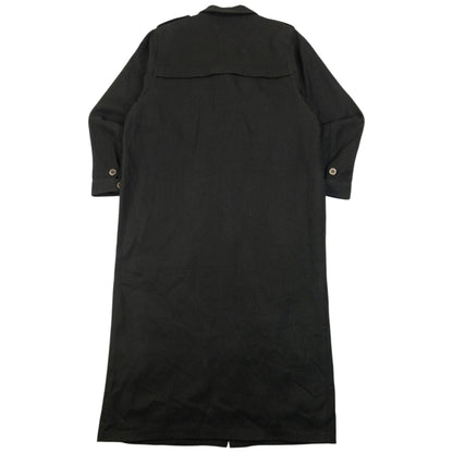 Vintage 2000s Yohji Yamamoto Half Button Longline Jacket Womens Size XL | XL, Black