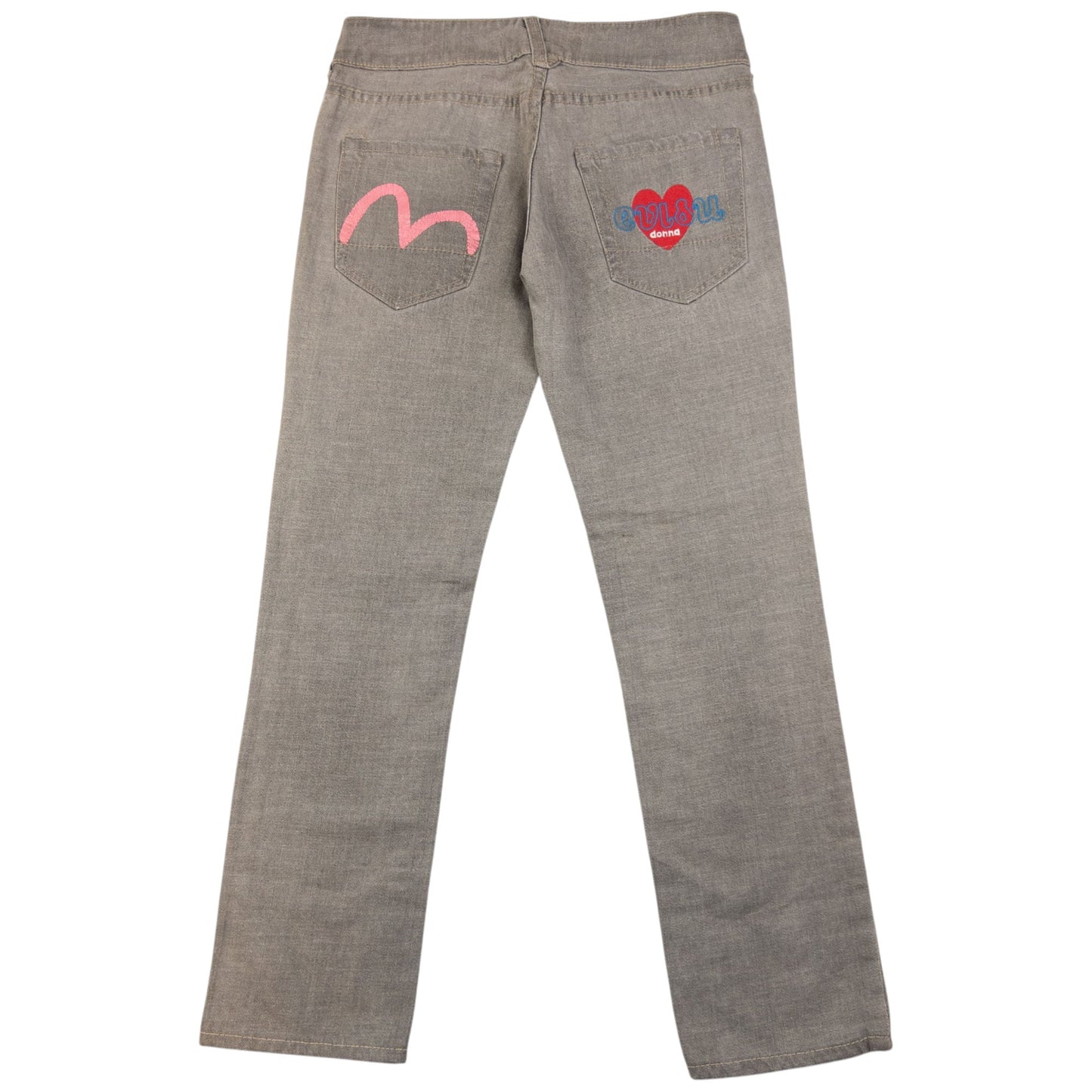 Vintage Evisu Donna Embroidered Japanese Denim Jeans Womens Size W28