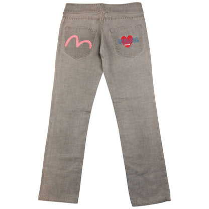 Vintage Evisu Donna Embroidered Japanese Denim Jeans Womens Size W28