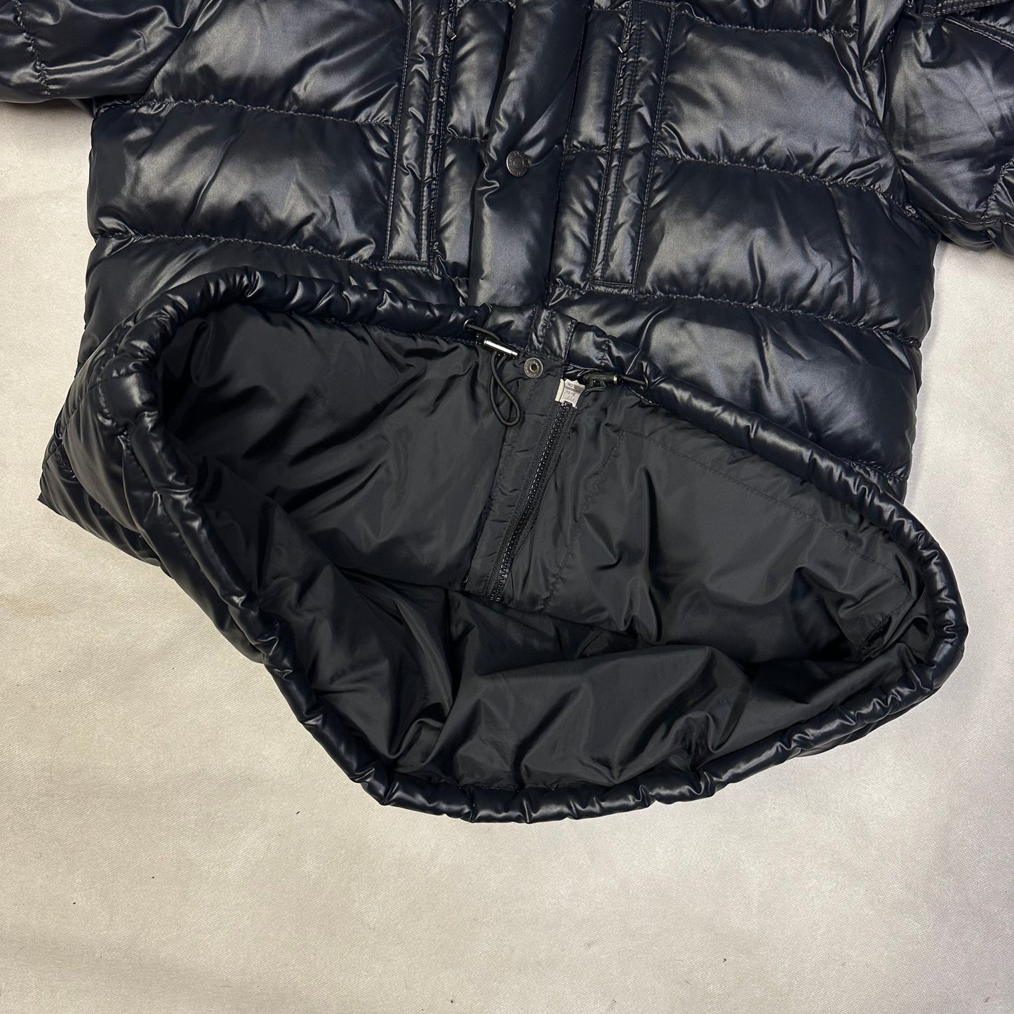 Pazzo Denim Store Puffer Jacket With Fur Hood In Black ( M )