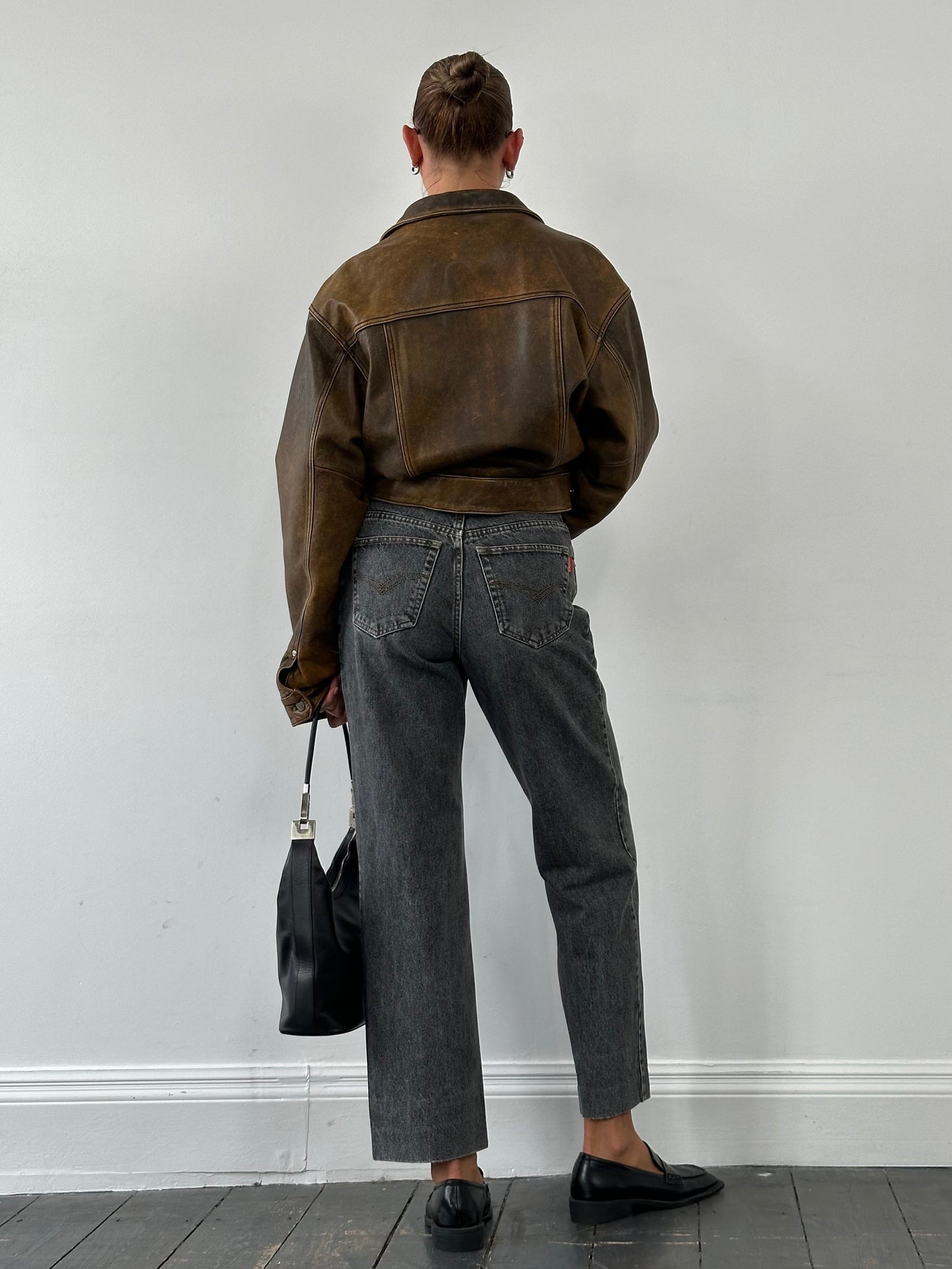 Italian Vintage 1990s High Waisted Straight Leg Denim Jeans - W28