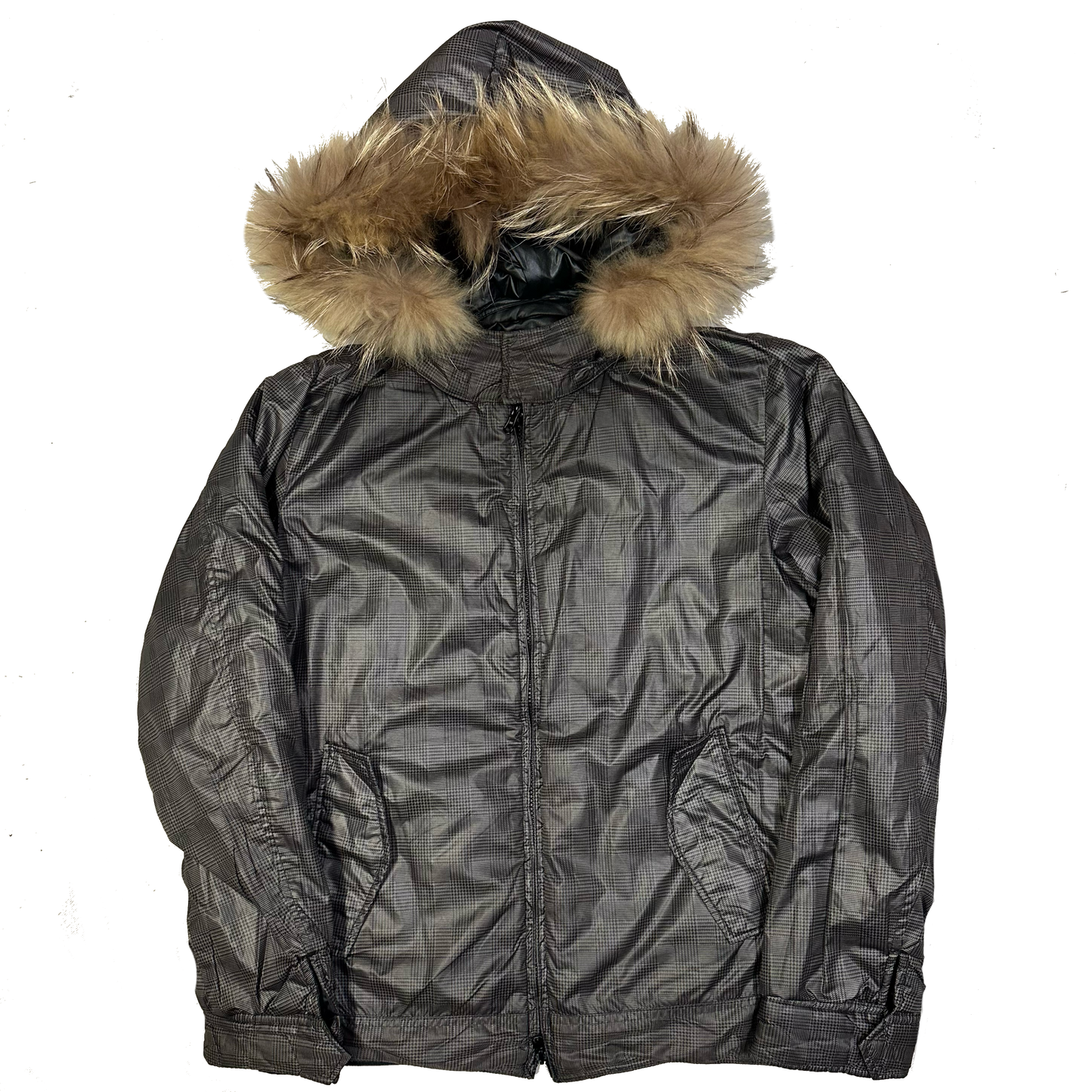 Takeo Kikuchi Reversible Puffer Jacket With Fur Hood ( L )