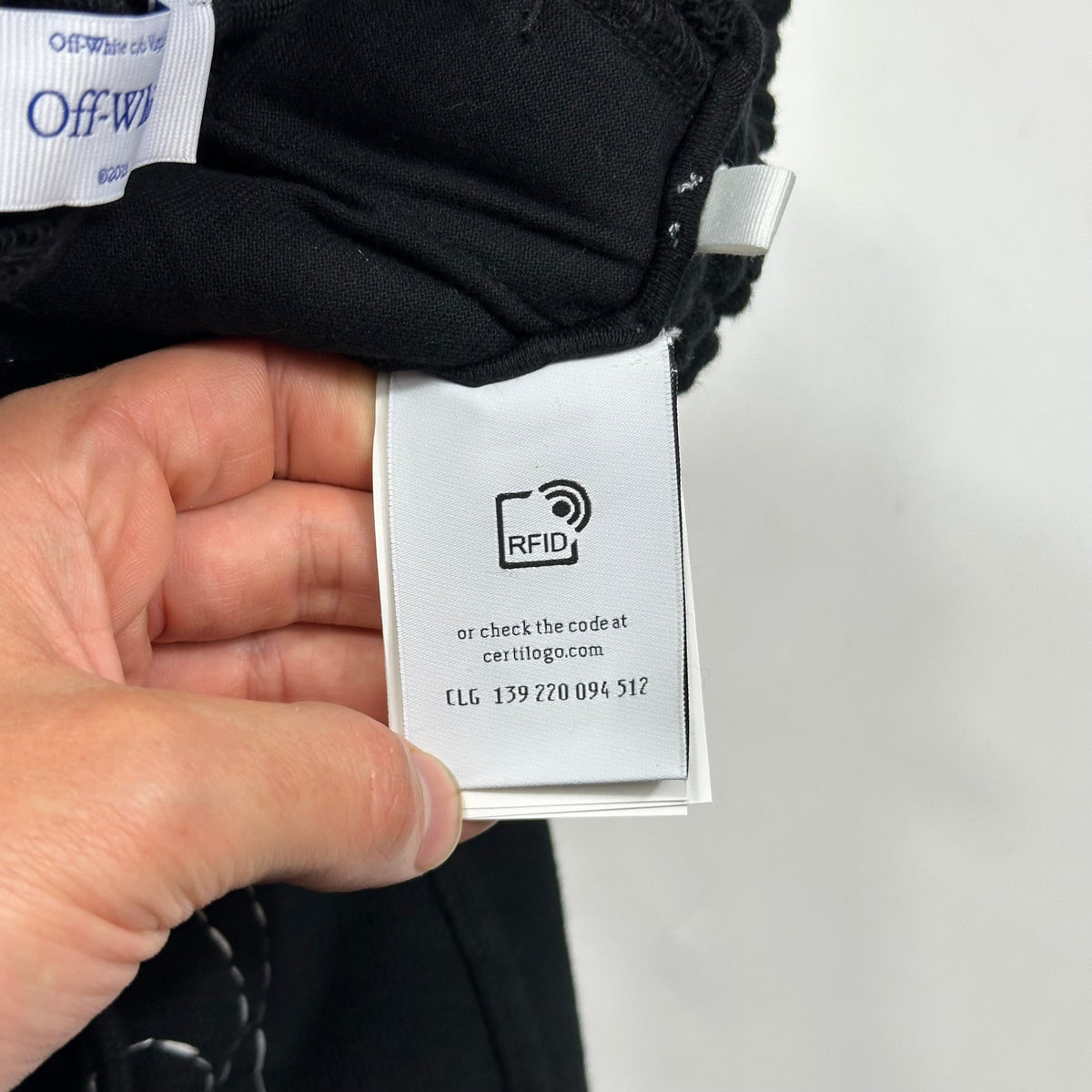 Off-white by Virgil Abloh 2013 Body Stitch Heavy Cotton Joggers - S (M) | Black