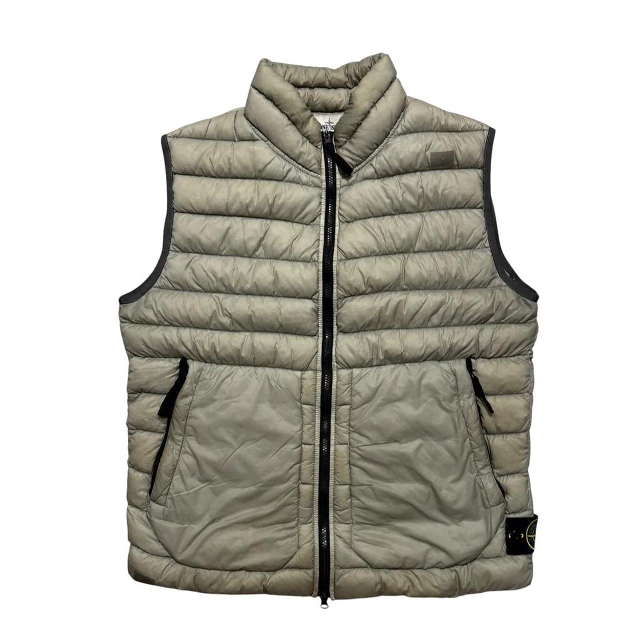 Stone Island Garment Dyed Down Gilet | XL, Grey