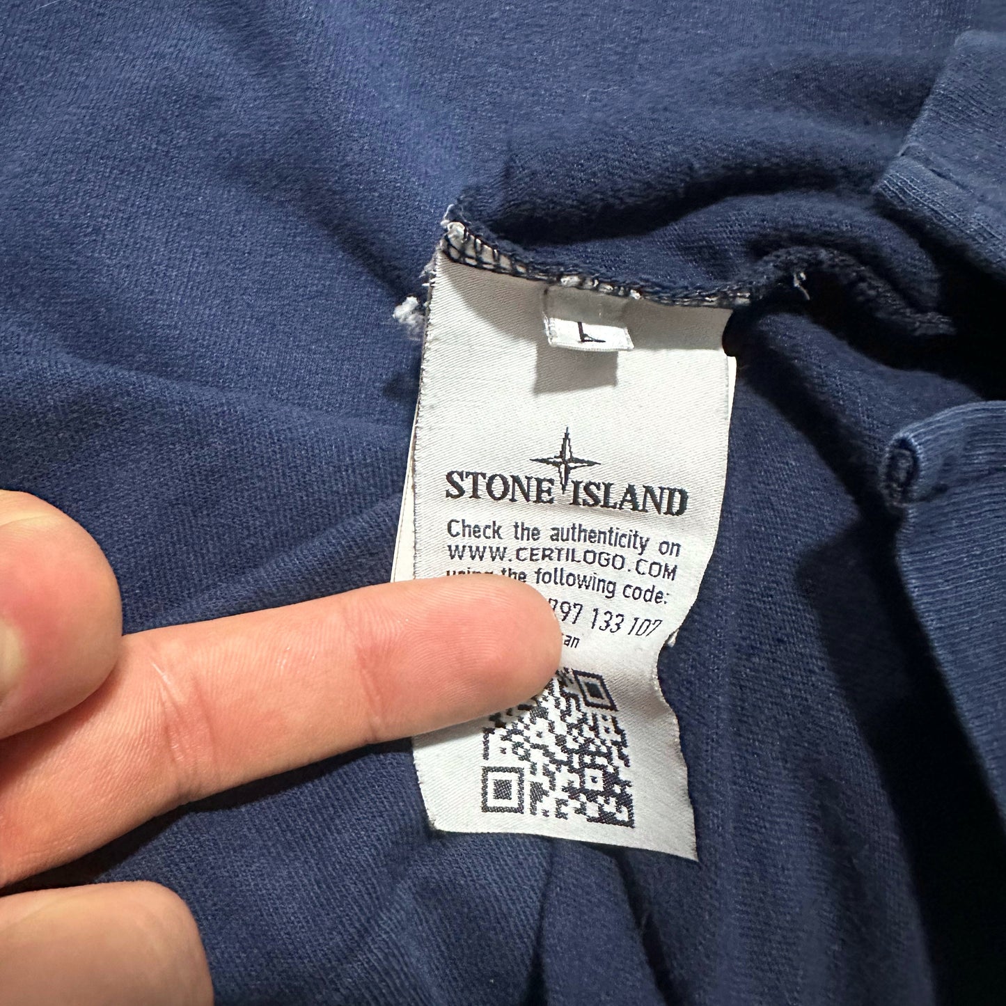 Stone Island Pullover Long Sleeved T Shirt