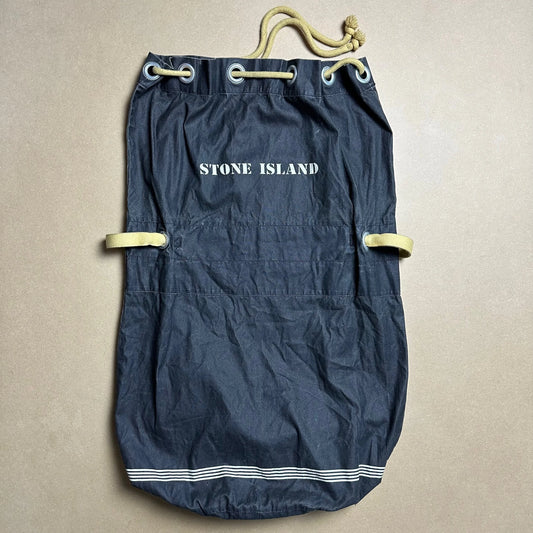 S/S 1986 Midnight Grey Sail Cloth Marina Duffle Sack