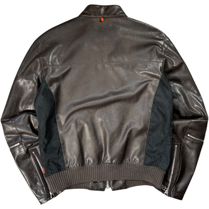Hugo Boss Orange 00’s Faux Leather Panel Jacket M | Medium, Multicoloured