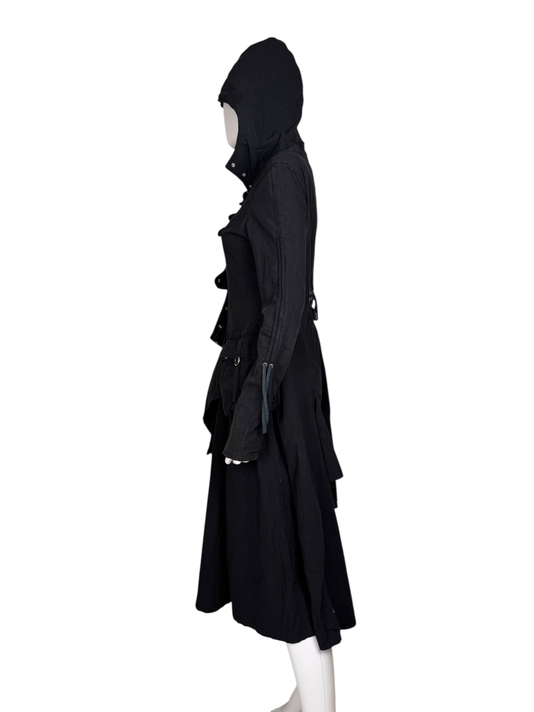 Valesi avant garde coat | XS, Black