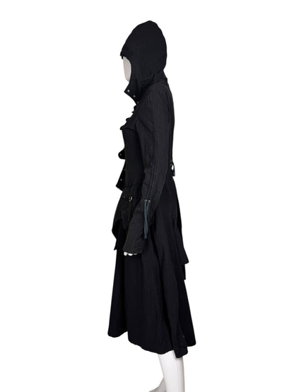 Valesi avant garde coat | XS, Black