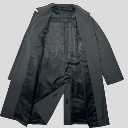 Prada AW00 Soft Touch Technical Polyester Grey Trench Coat - M/L | Default Title, Multicoloured