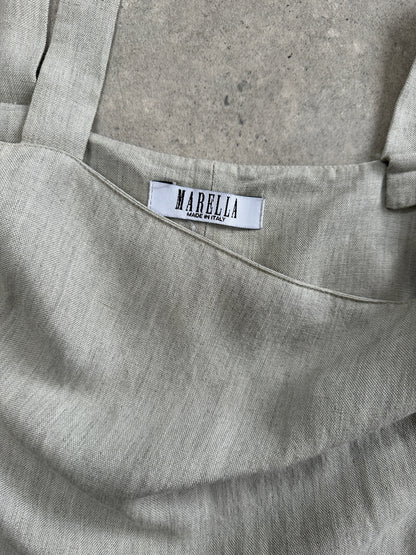 Marella Linen Midi Dress - XS/S