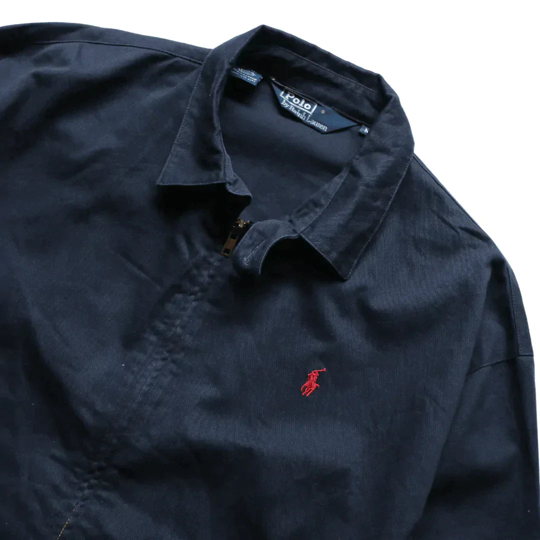 POLO RALPH LAUREN NAVY HARRINGTON JACKET  (M)