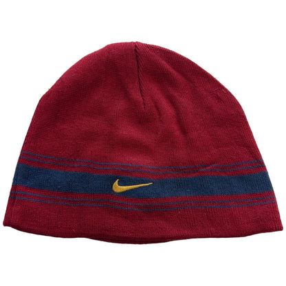 Vintage Nike Barcelona Striped Beanie Hat - Known Source