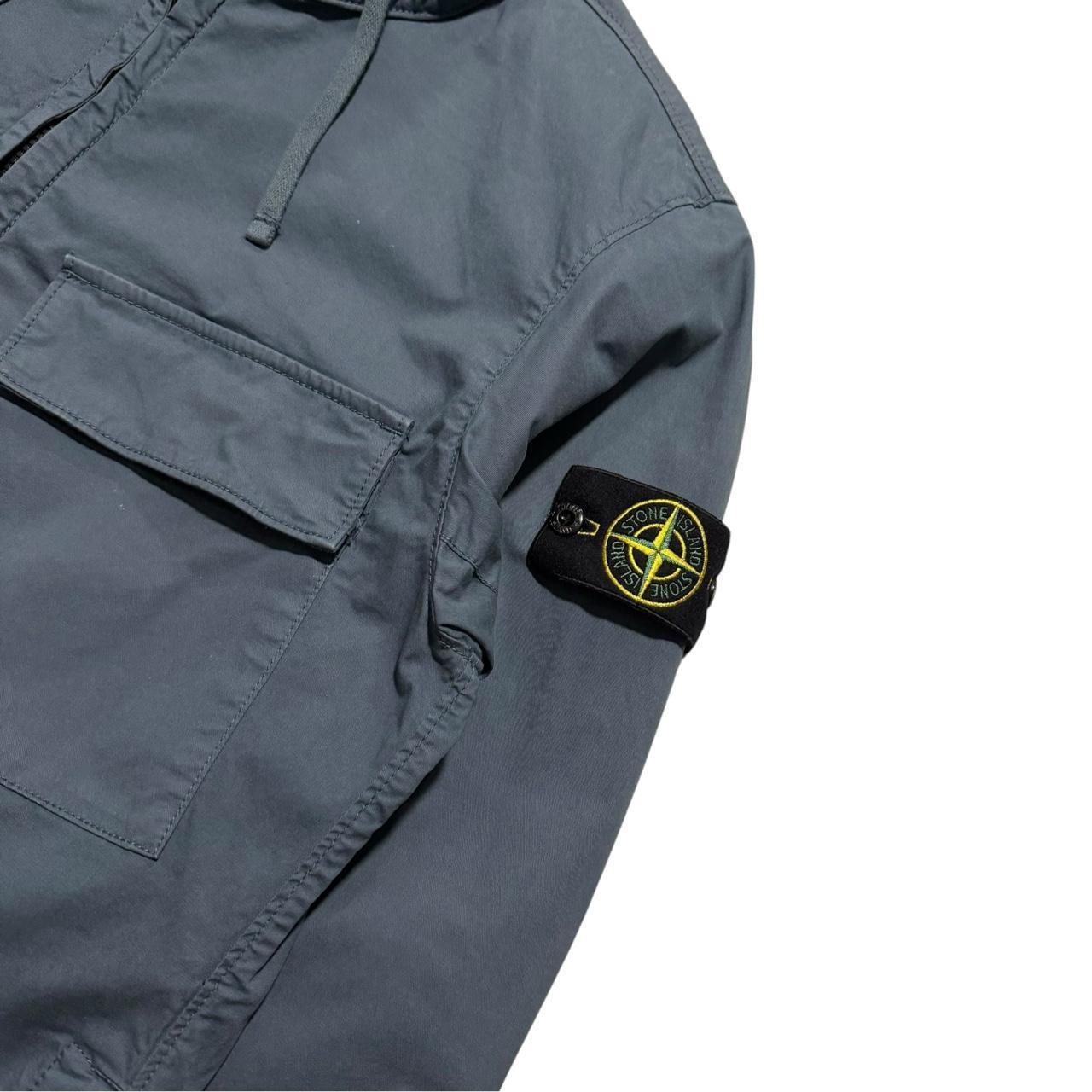 Stone Island Cotton Twill Jacket | Medium, Slate Grey