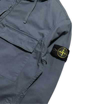 Stone Island Cotton Twill Jacket | Medium, Slate Grey