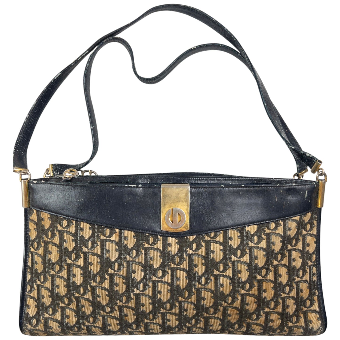 Vintage Dior Monogram Shoulder Bag