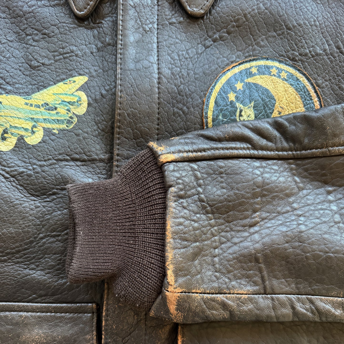 Avirex 'Sleepy-Time Gal' A2 Leather Flight Jacket - XS / S