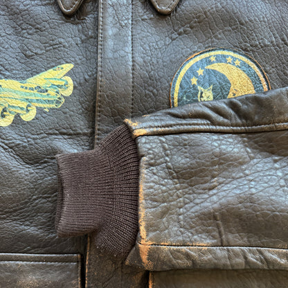 Avirex 'Sleepy-Time Gal' A2 Leather Flight Jacket - XS / S
