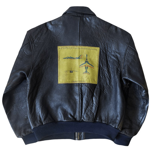 Avirex 1990 'Alpha Jet' A2 Leather Flight Jacket - L | Large, Red