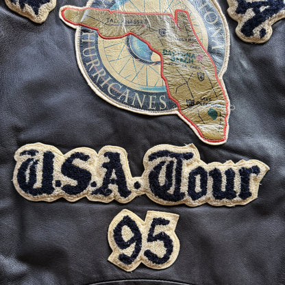 Avirex 'Daytona to LA' Leather Biker Jacket - M