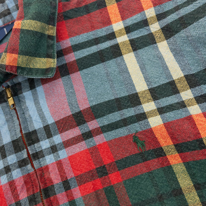 Vintage 90s Polo Ralph Lauren Checkered Jacket Size XL | XL, Red