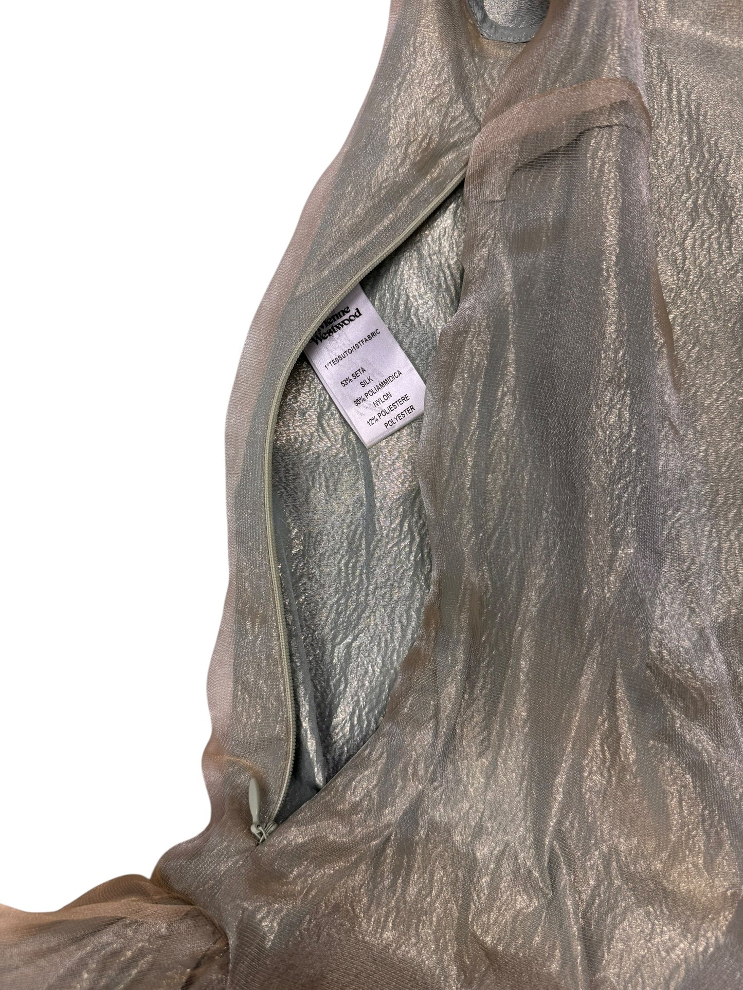 Vivienne Westwood F/W 2012 Queen’s Jubilee Capsule Collection Gold Label lamé organza gown