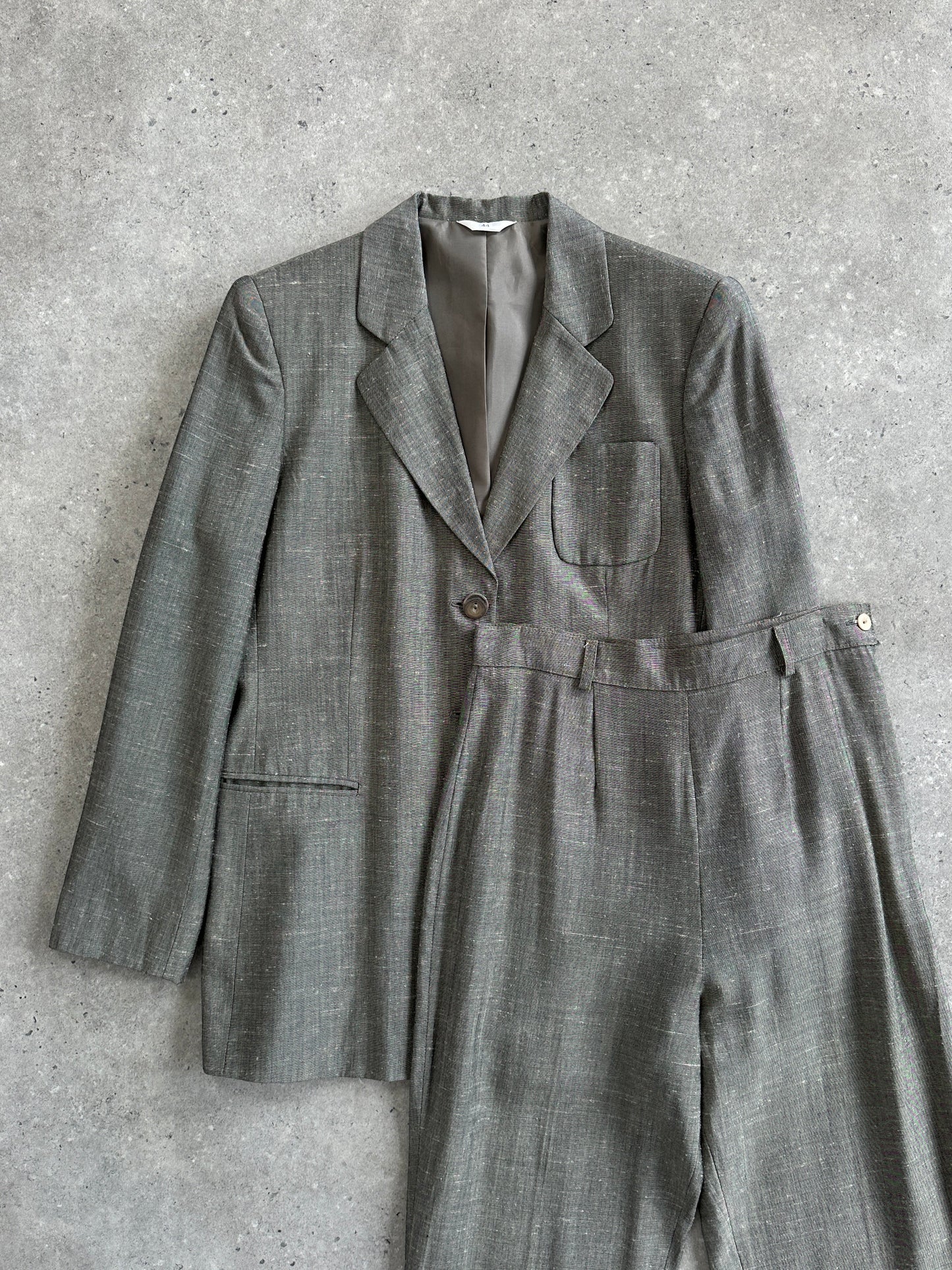 Italian Vintage Wool Single Breasted Suit - XS