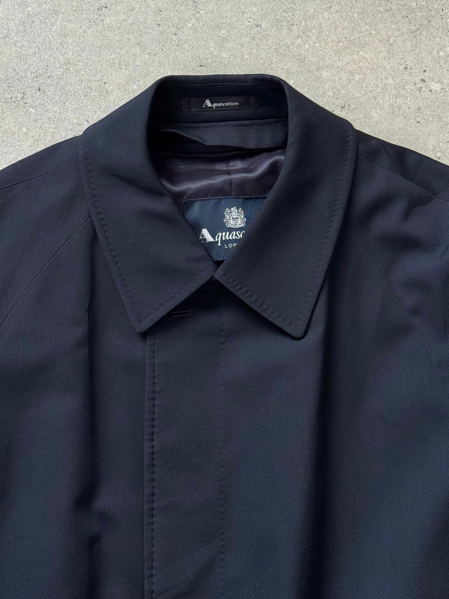 Aquascutum 1990s Cotton Trench Coat - L