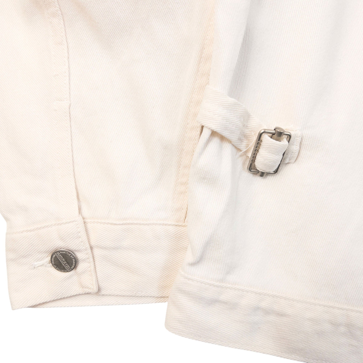 Vintage 2000s Marithe + Francois Girbaud Denim Jacket Size M | Medium, White