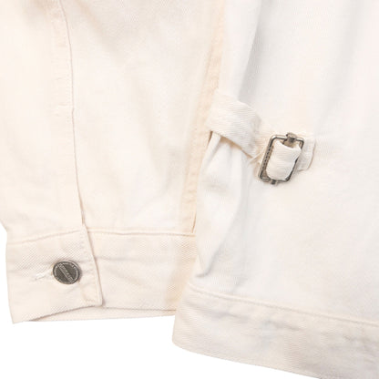 Vintage 2000s Marithe + Francois Girbaud Denim Jacket Size M | Medium, White