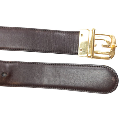 Vintage 80s Gucci Leather Belt Size XL | O/S, Black