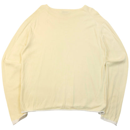 Vintage 2000s YSL Yves Saint Laurent Lightweight Jumper Size M | Medium, Cream