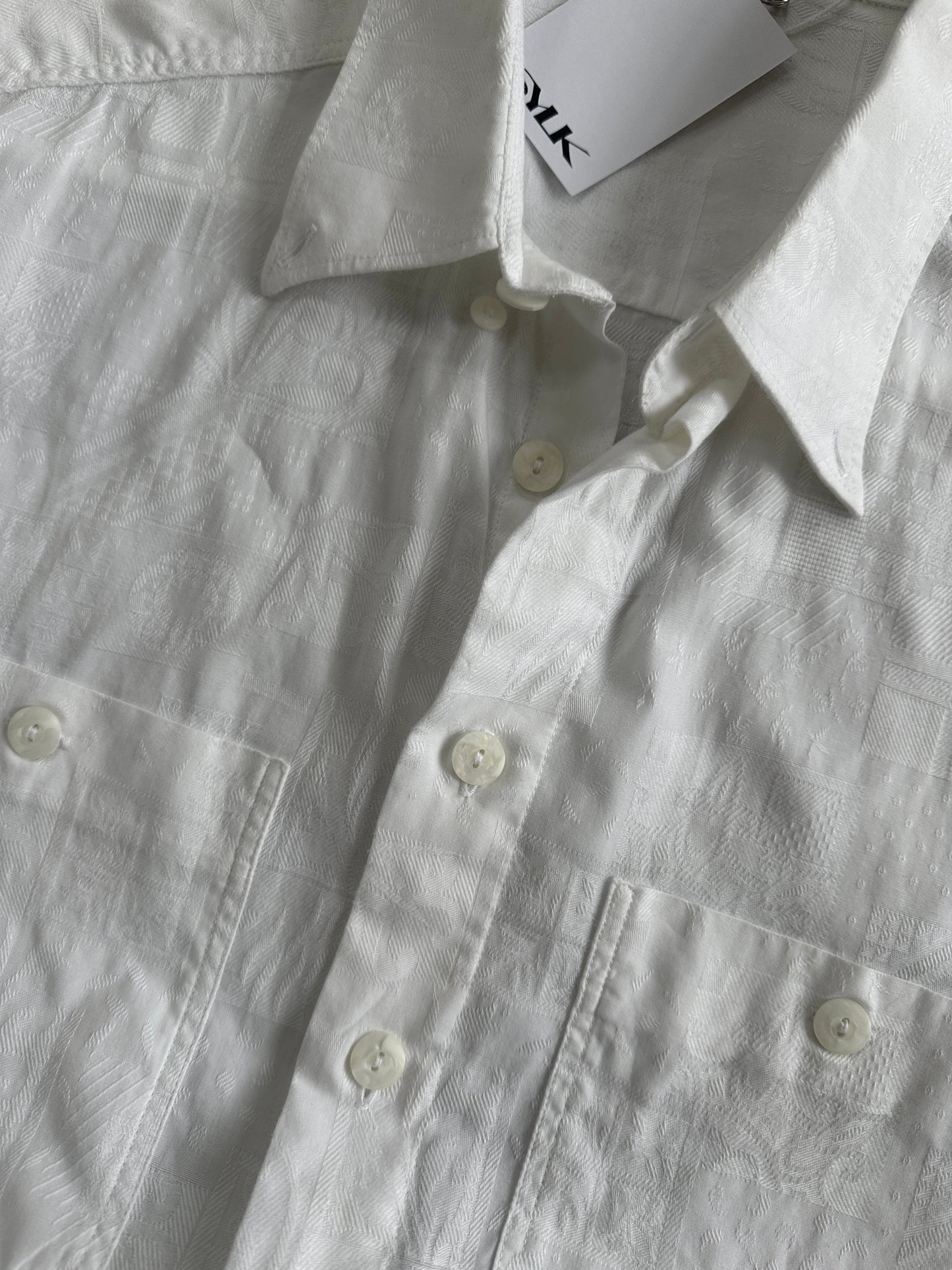 Vintage Embroidery Cotton Shirt - XL
