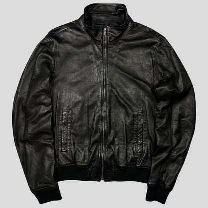Dolce & Gabanna 00’s Lambskin Premium Leather Bomber Jacket - IT58 (XL)