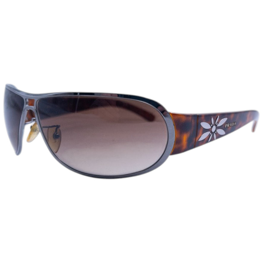 Vintage Prada FlowerTortoise Shell Sunglasses