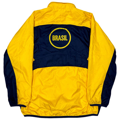 Nike Brazil 2001 Tracksuit In Yellow & Navy ( M )