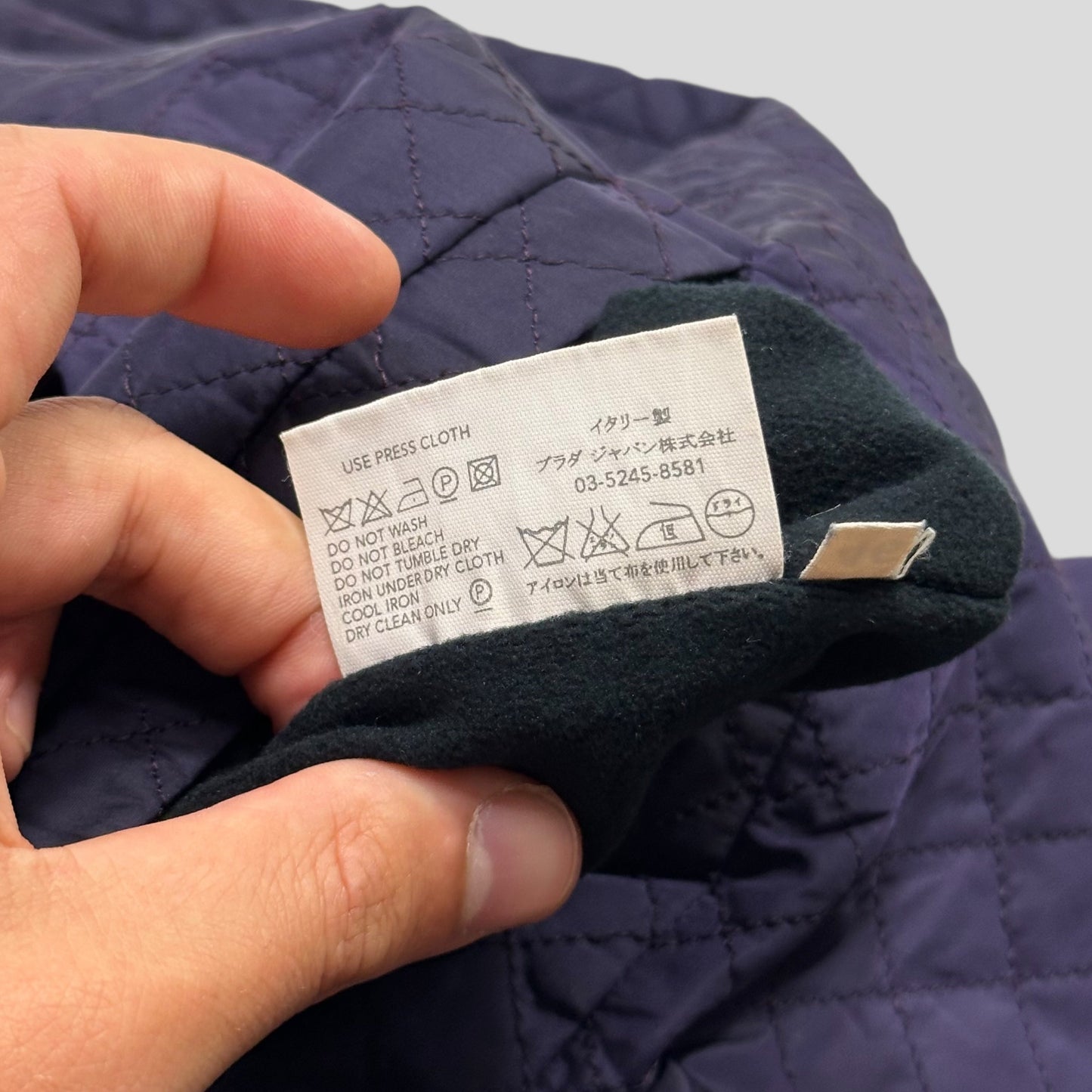 Prada Sport AW00 Reversible Nylon Quilted + Fleece Trousers - IT46