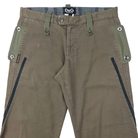 Vintage SS03 Dolce & Gabbana Multi Pocket Zip Trousers Size W33