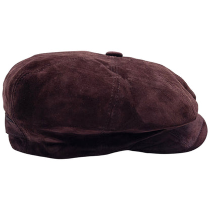 Vintage Burberry Suede Flat Cap Hat Size M