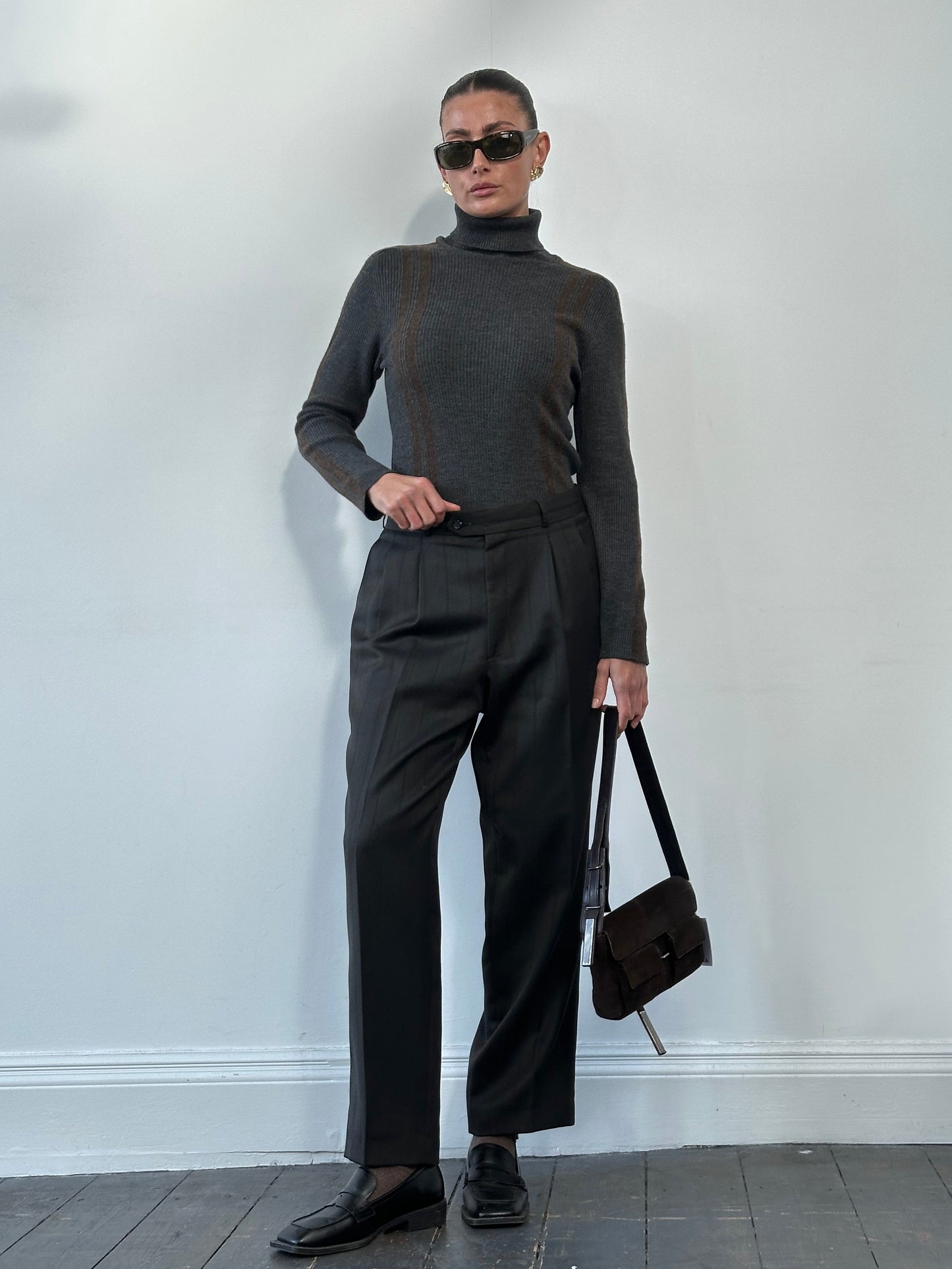 Dolce & Gabbana D&G Wool Rib Knit Turtle Neck - M