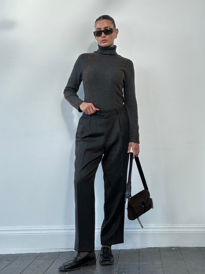 Dolce & Gabbana D&G Wool Rib Knit Turtle Neck - M